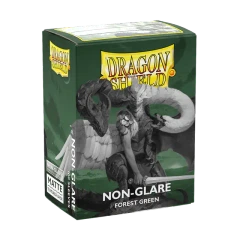 Dragon Shield - Non-Glare Forest Green Standard Sleeves (100 ct.)