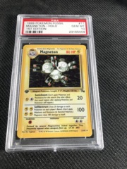 Pokemon Fossil Magneton First edition Holo psa 10   n2