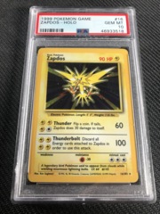 Pokemon Base Set Zapdos Holo PSA 10