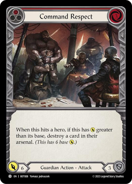 Command Respect (Red) - BET008
