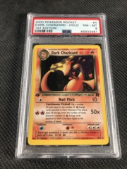 Pokemon Team Rocket Dark charizard Holo First Edition PSA 8