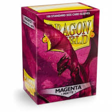 Dragon Shield Sleeves: Matte Magenta (Box Of 100)
