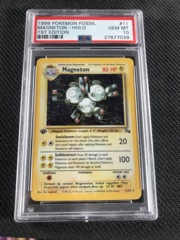 Pokemon Fossil Magneton First edition Holo psa 10   n3