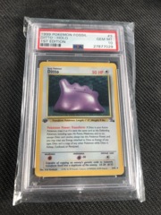 Pokemon Fossil Ditto First edition Holo psa 10  n2