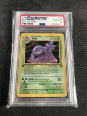 Pokemon Fossil Muk First edition Holo psa 10