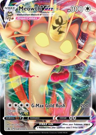 Meowth VMAX - SWSH005 Oversized Promo