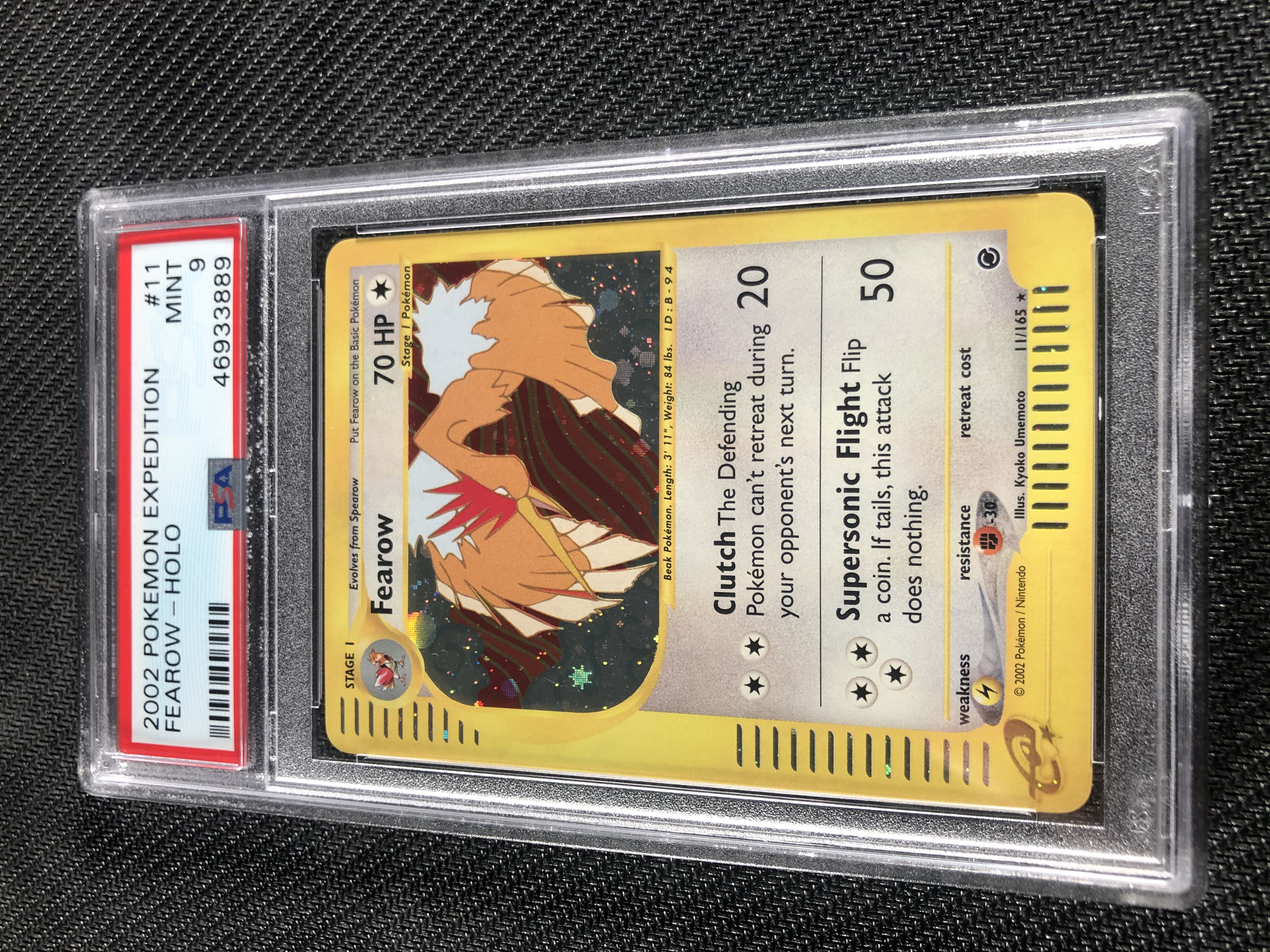 Pokemon Expedition Fearow Holo PSA 9