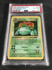 Pokemon Base Set Shadowless Venusaur First Edition PSA 6