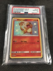 Pokemon Hidden Fates Shiny Charmander PSA 10