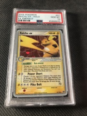 Pokemon Ex Emerald Raichu EX PSA 10