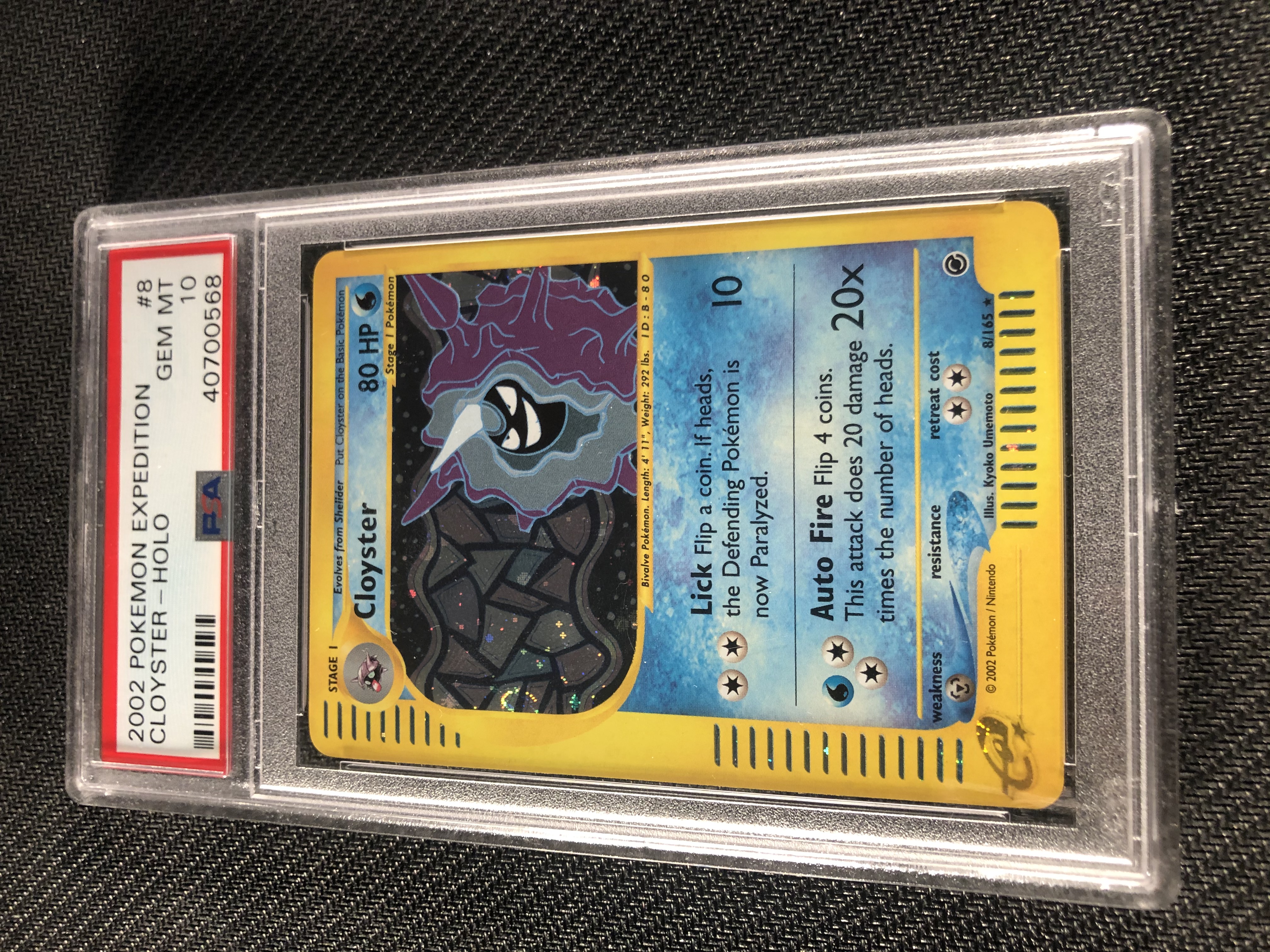 Pokemon Expedition Cloyster Holo PSA 10