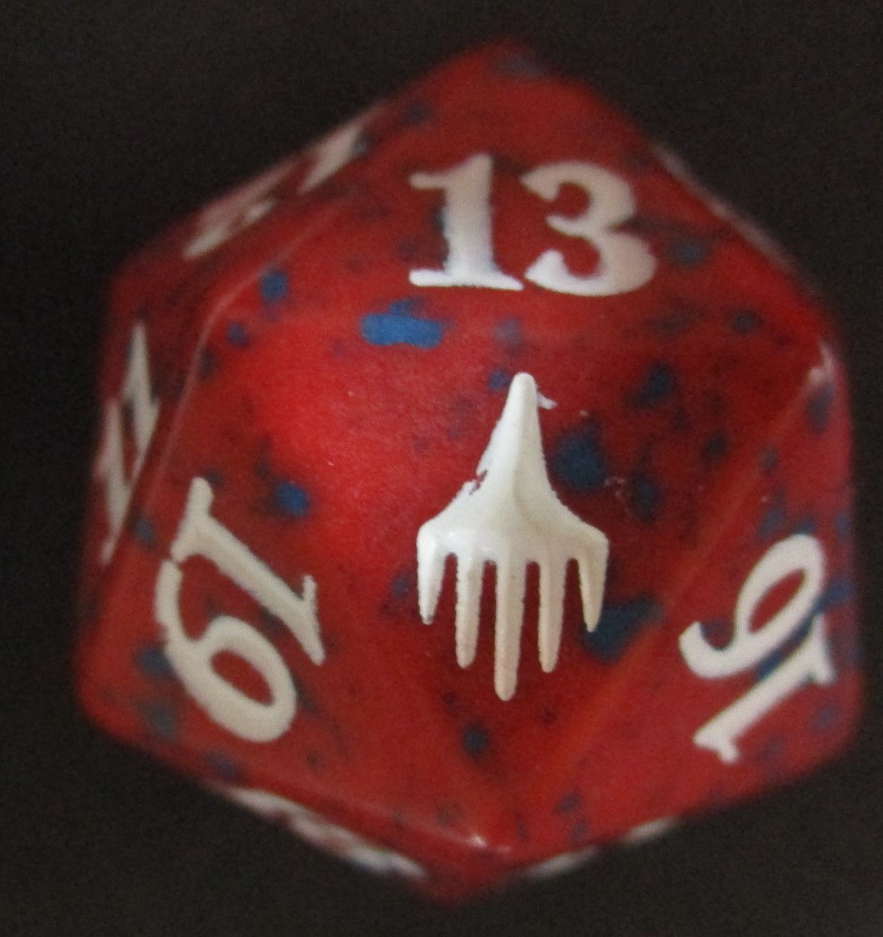 Planeswalker 22mm Spindown Dice (Red)