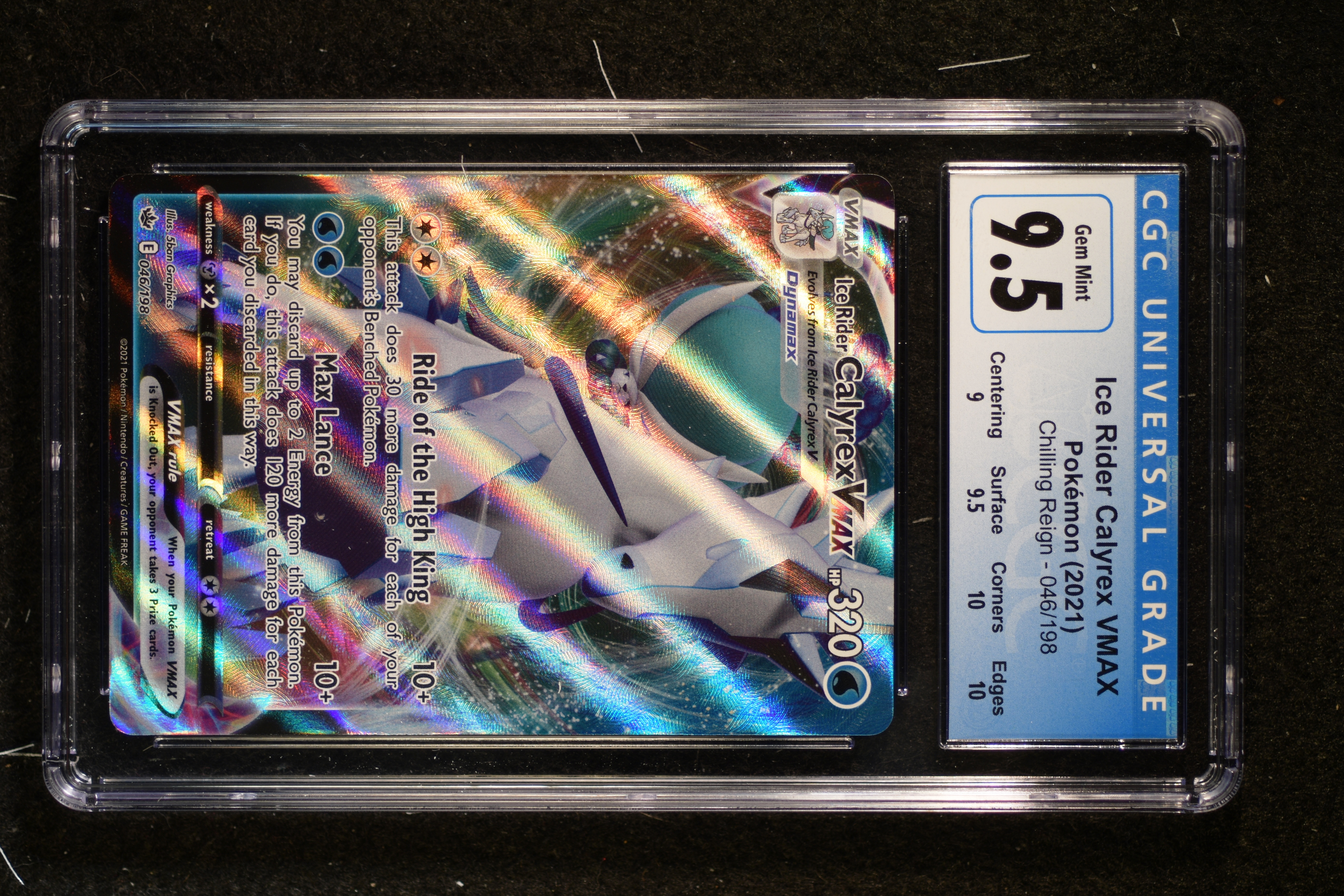 Ice Rider Calyrex VMAX CGC 9.5 (5065) 046/198