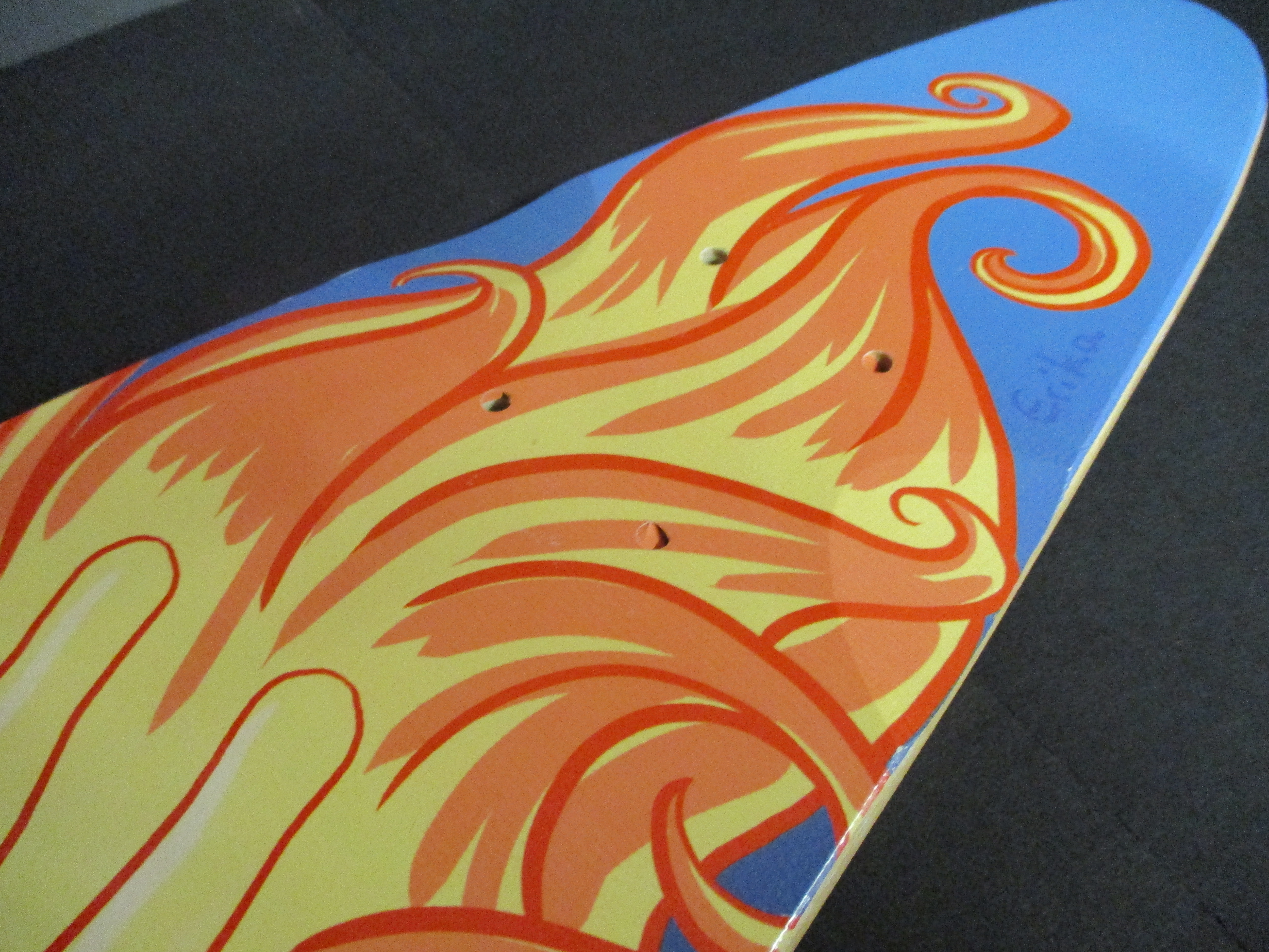 Chandra Longboard Deck Vans Warped Tour