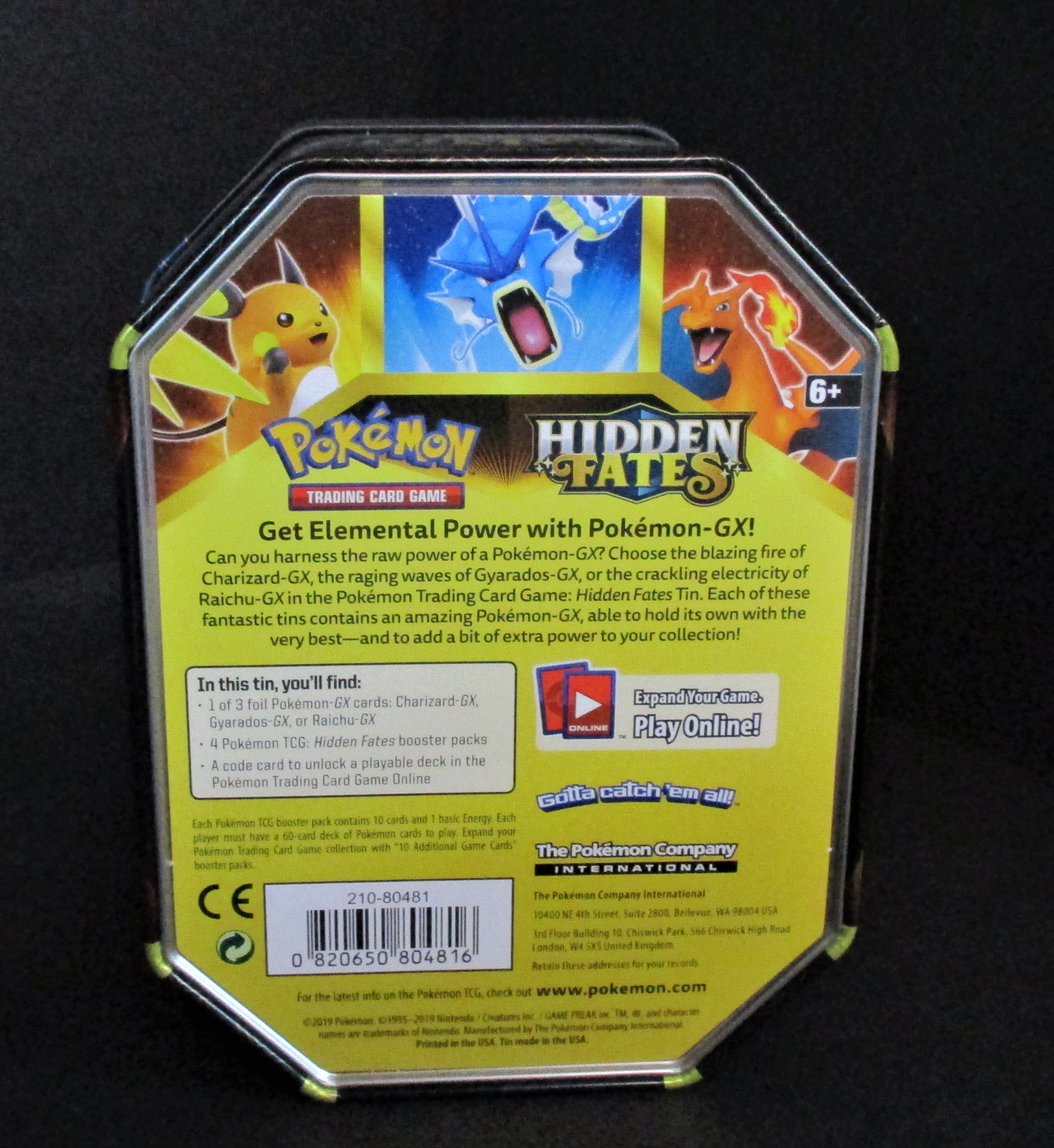 Hidden Fates Gyarados EMPTY Tin