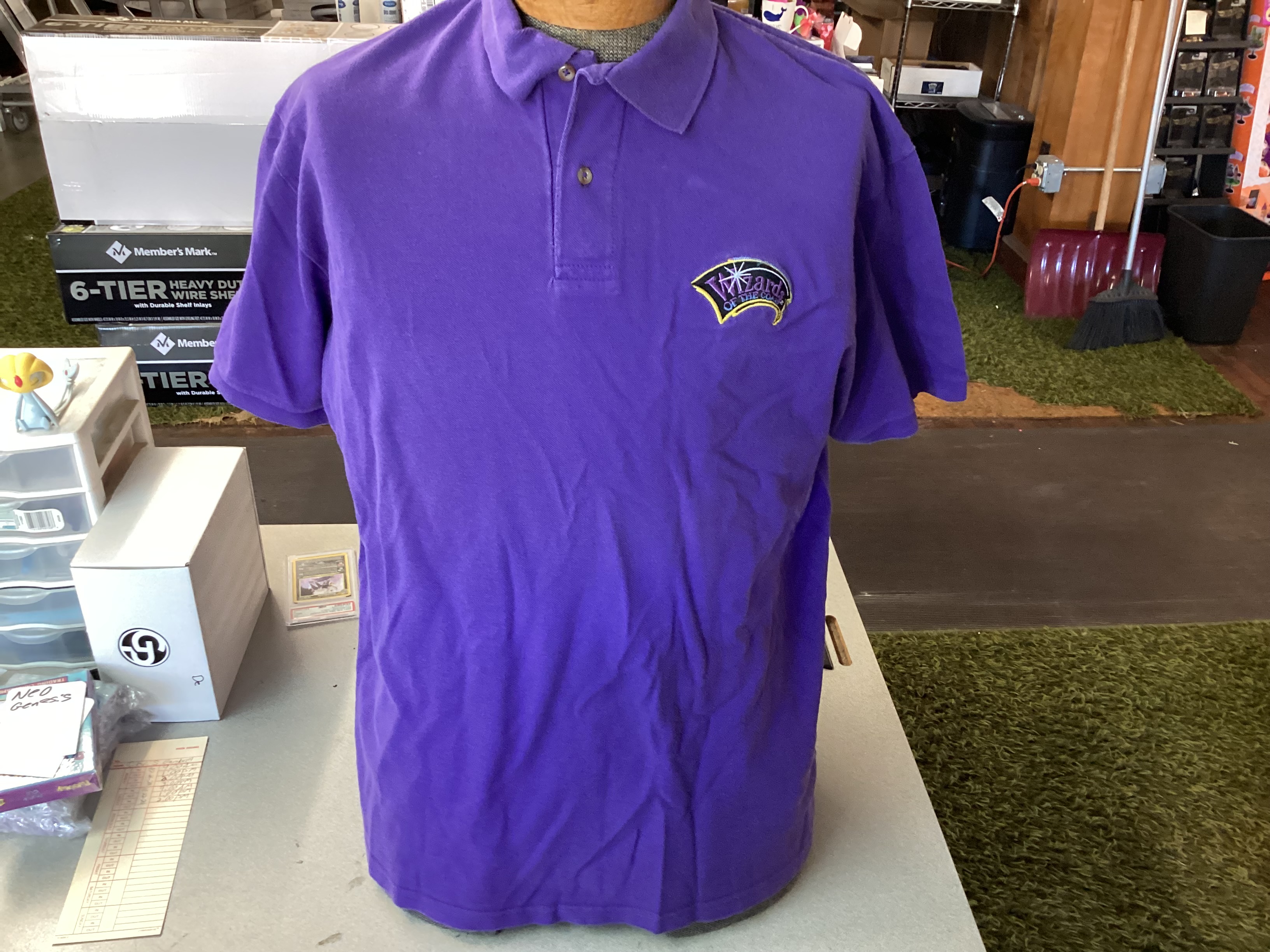 Magic The Gathering Purple Employee Polo (L) USED