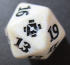 Zendikar Rising 22 mm Spindown Dice (White)