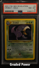 Pokemon Crobat 4/64 2001 Neo Revelation Unlimited CGC newest 8.5