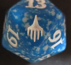 Planeswalker 22mm Spindown Dice (Blue)