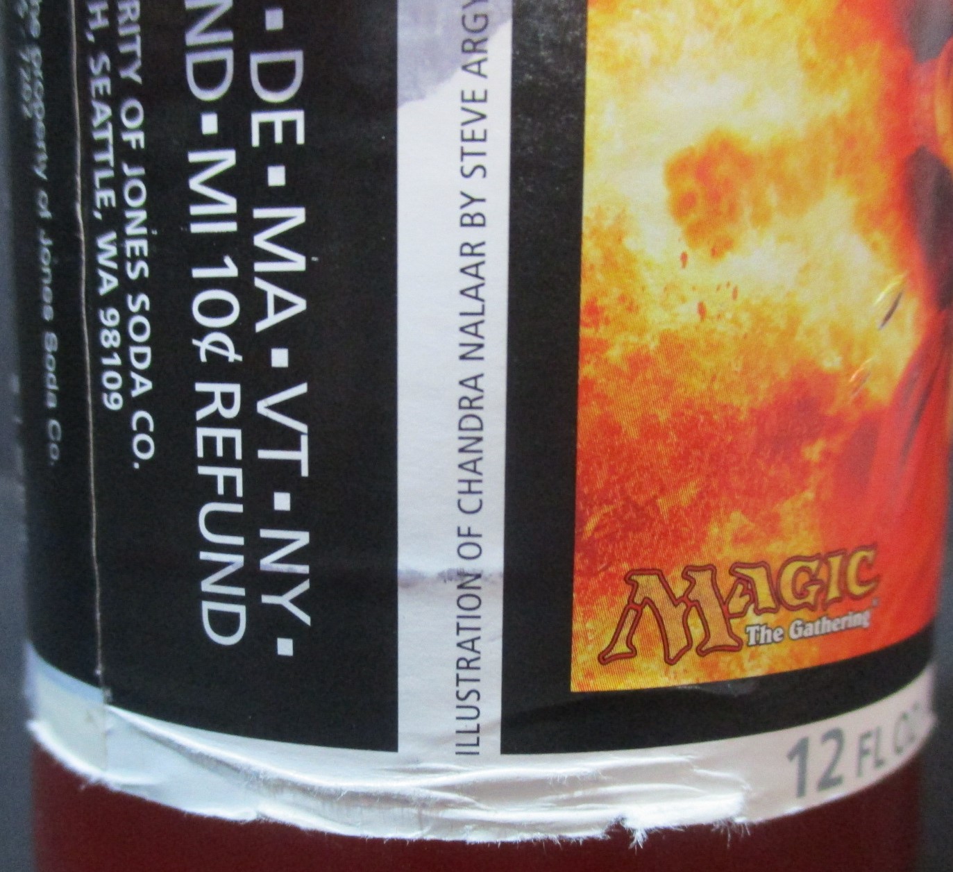 MTG Purifying Fire 2010 Promo Jones Soda (DAMAGED)