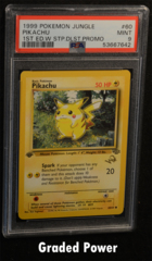 Pikachu Jungle 1st Ed. W Stamp PSA 9 (7642) 60/64