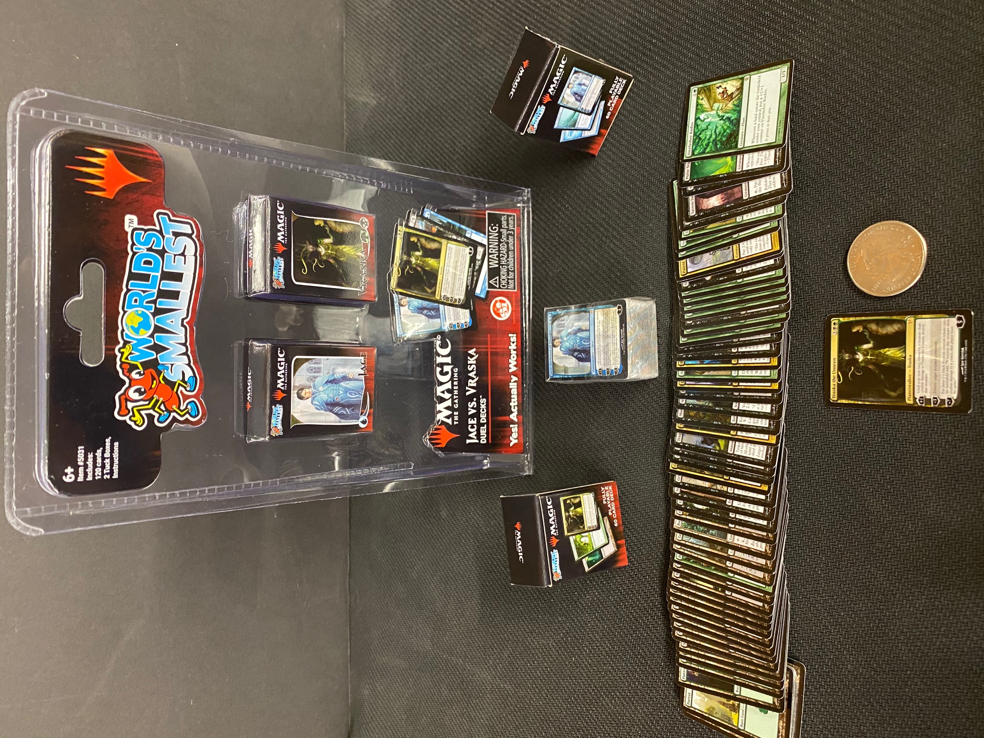 Worlds Smallest Magic the Gathering Cards Jace vs Vraska Duel Decks