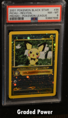 Pichu Black Star Promo PSA 8 REVERSE HOLO (7696) #35