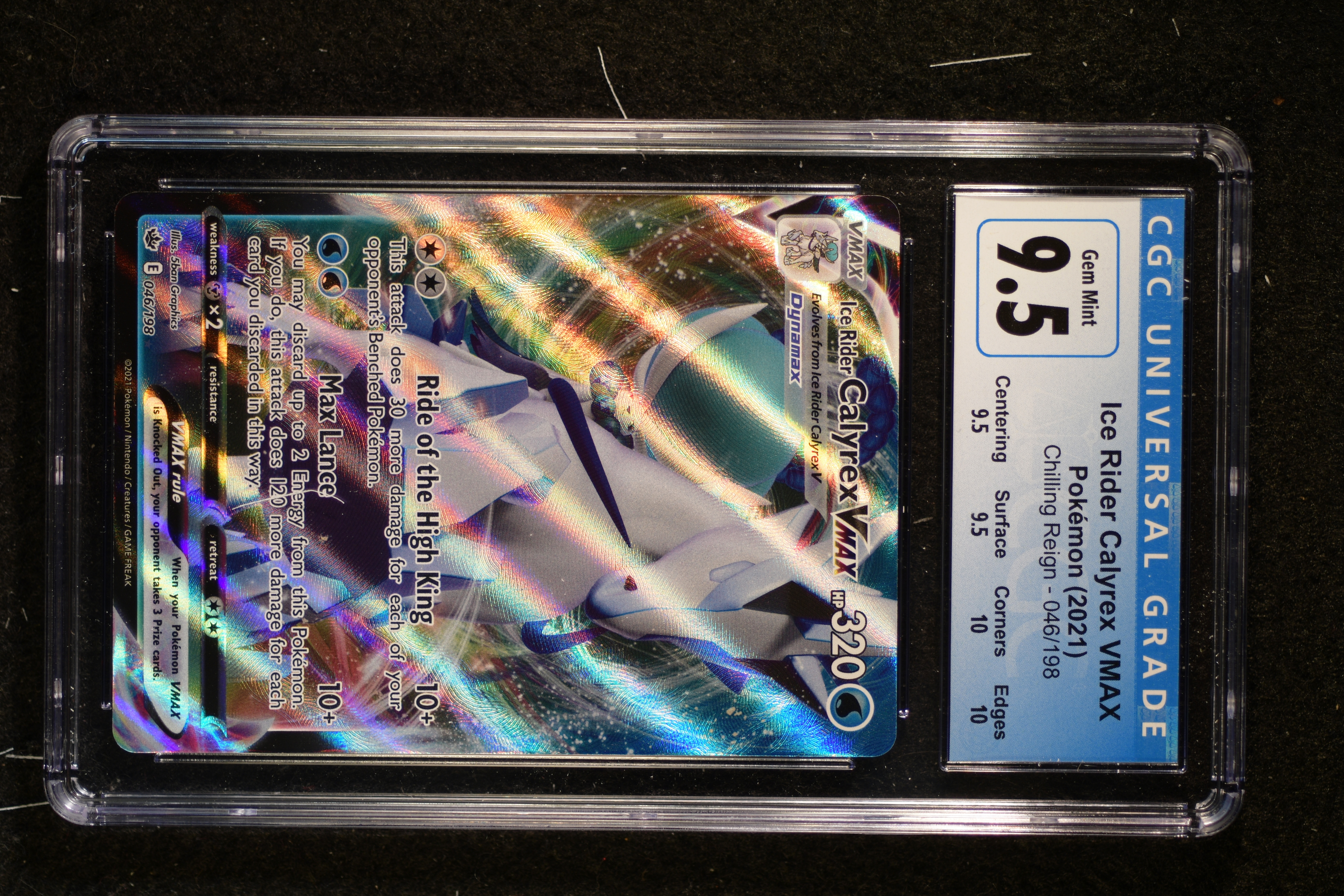 Ice Rider Calyrex VMAX CGC 9.5 (5061) 046/198