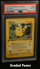 Pikachu Jungle 1st Ed. W Stamp PSA 9 (7616) 60/64