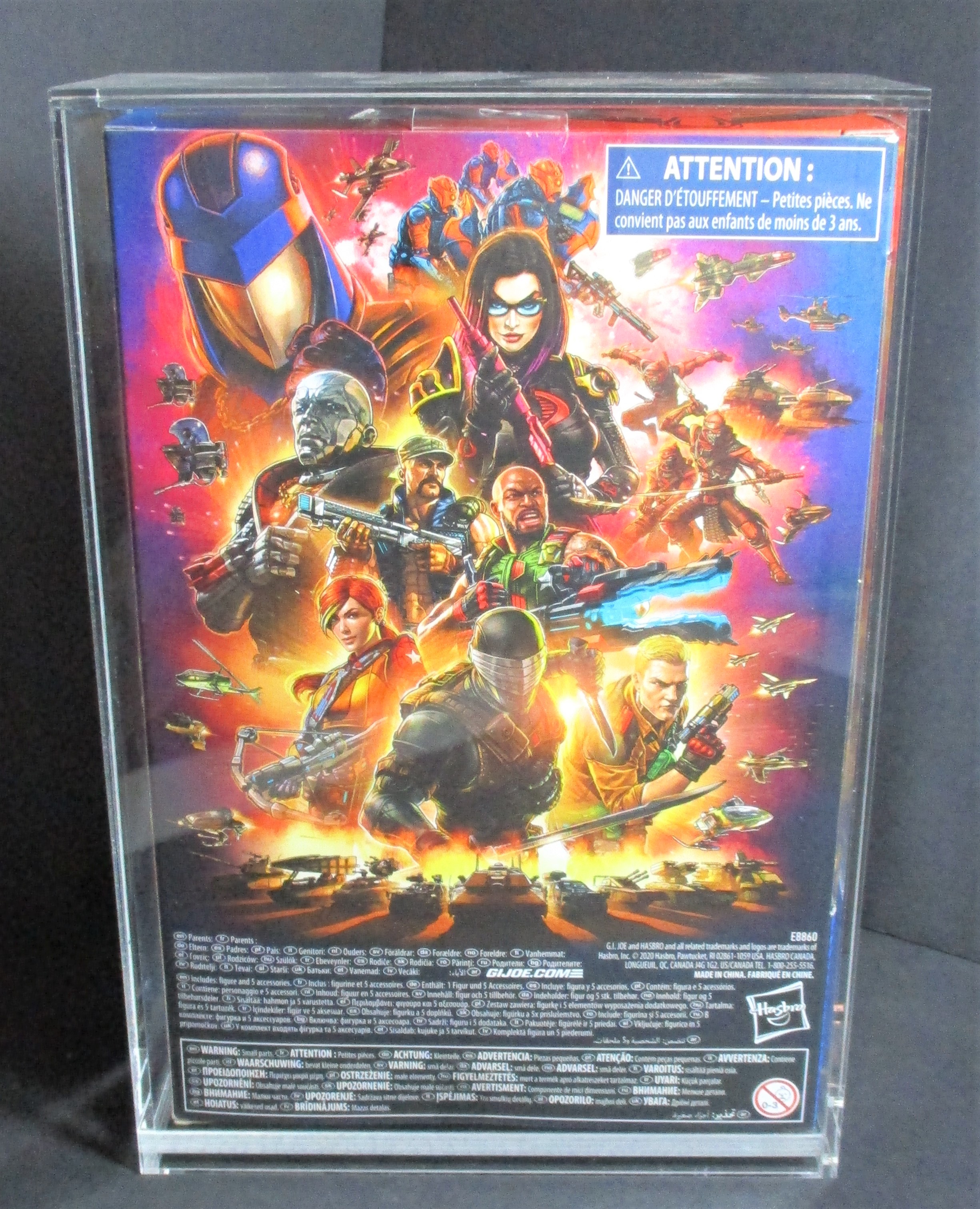 5x G.I. Joe 6 Action Figure Acrylic Display Guard (60037)