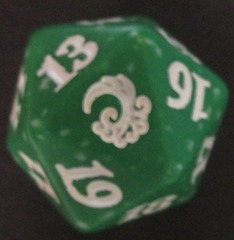 Guilds of Ravnica The Simic Combine 22mm Spindown Dice (Green & White)