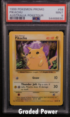 Pikachu 1999 Australia Poketour Promo PSA 9 (8630) 58/102