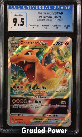 Graded store 9.5 Charizard