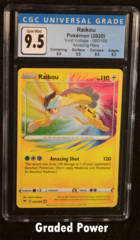 Raikou CGC 9.5 Holo Amazing Rare (7018) 050/185