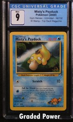 Misty’s Seadra Pokémon hotsell 2000 Gym Heroes Prerelease CGC Mint 9