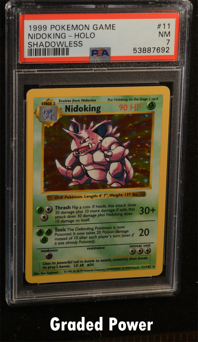 Nidoking holo Shadowless base 2024 set pokemo