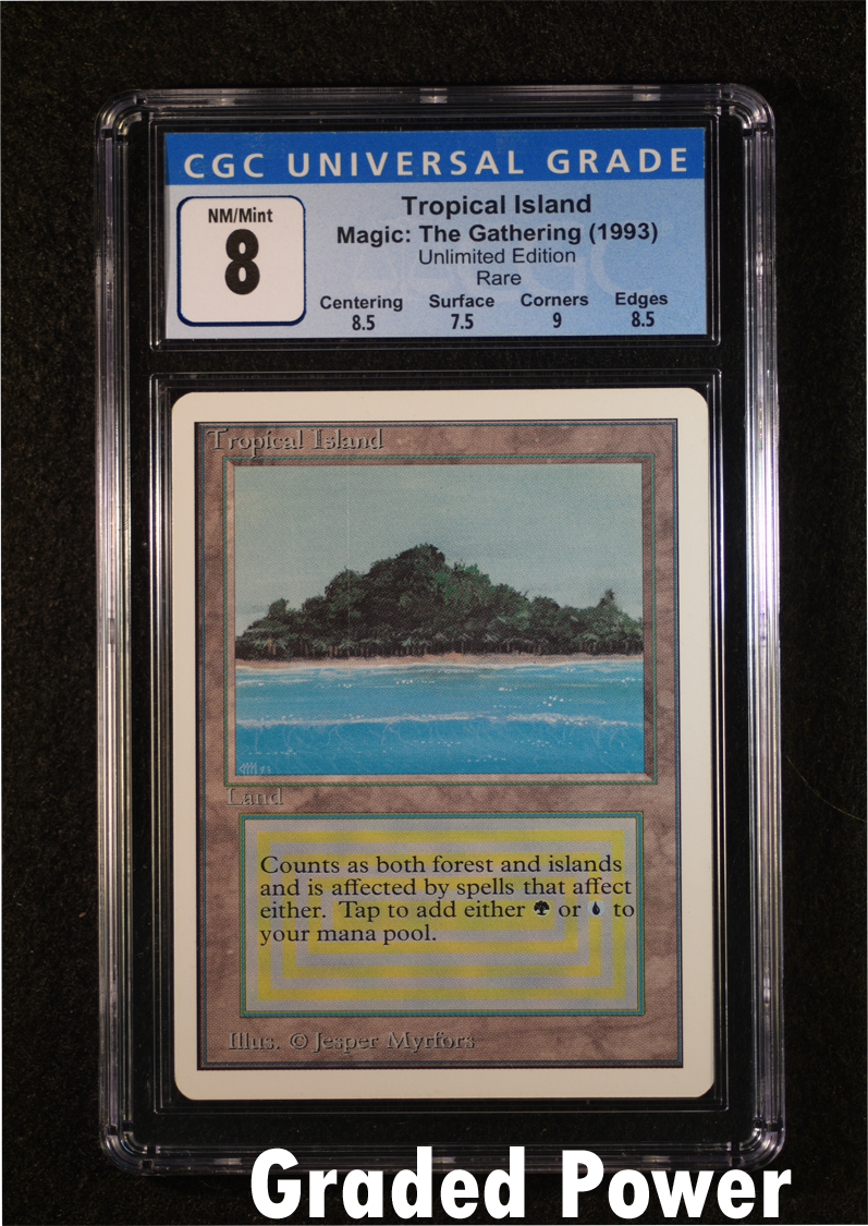 Tropical Island CGC 8 - Magic Graded Cards » Unlimited - Graded Power