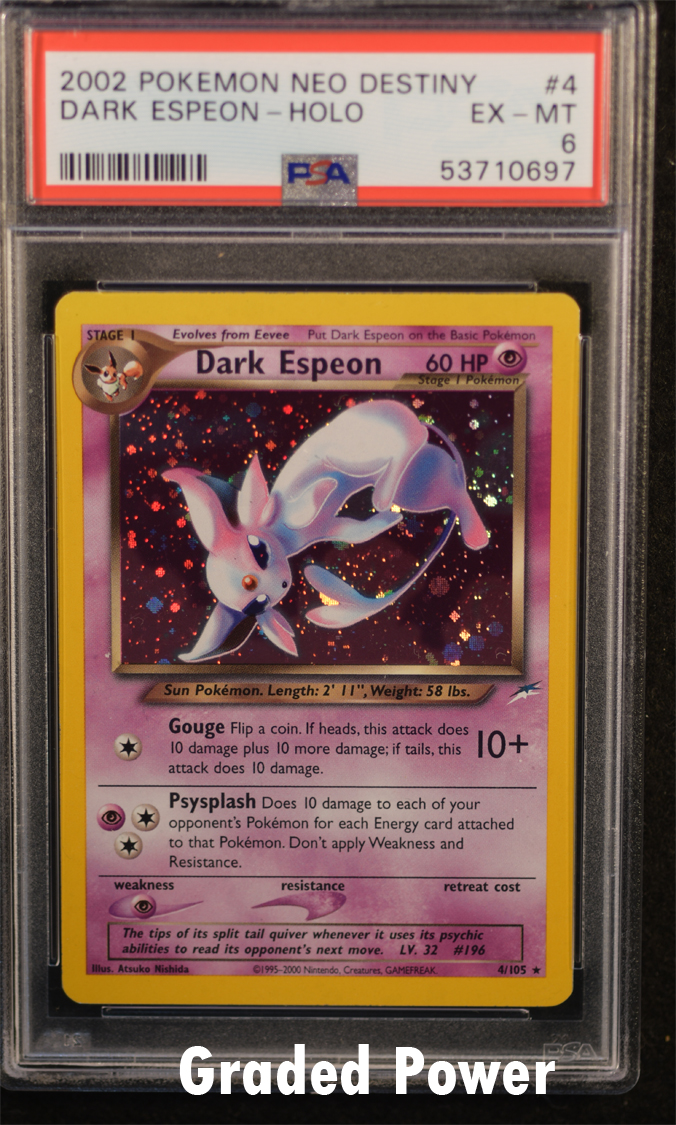 Pokémon PSA9 Dark Espeon top Holo Neo Discovery