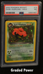 Pokemon Dark Vileplume 13/82 1st store Edition Holo Card CGC 8