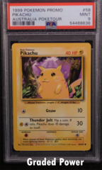 Pikachu 1999 Australia Poketour Promo PSA 9 (8636) 58/102