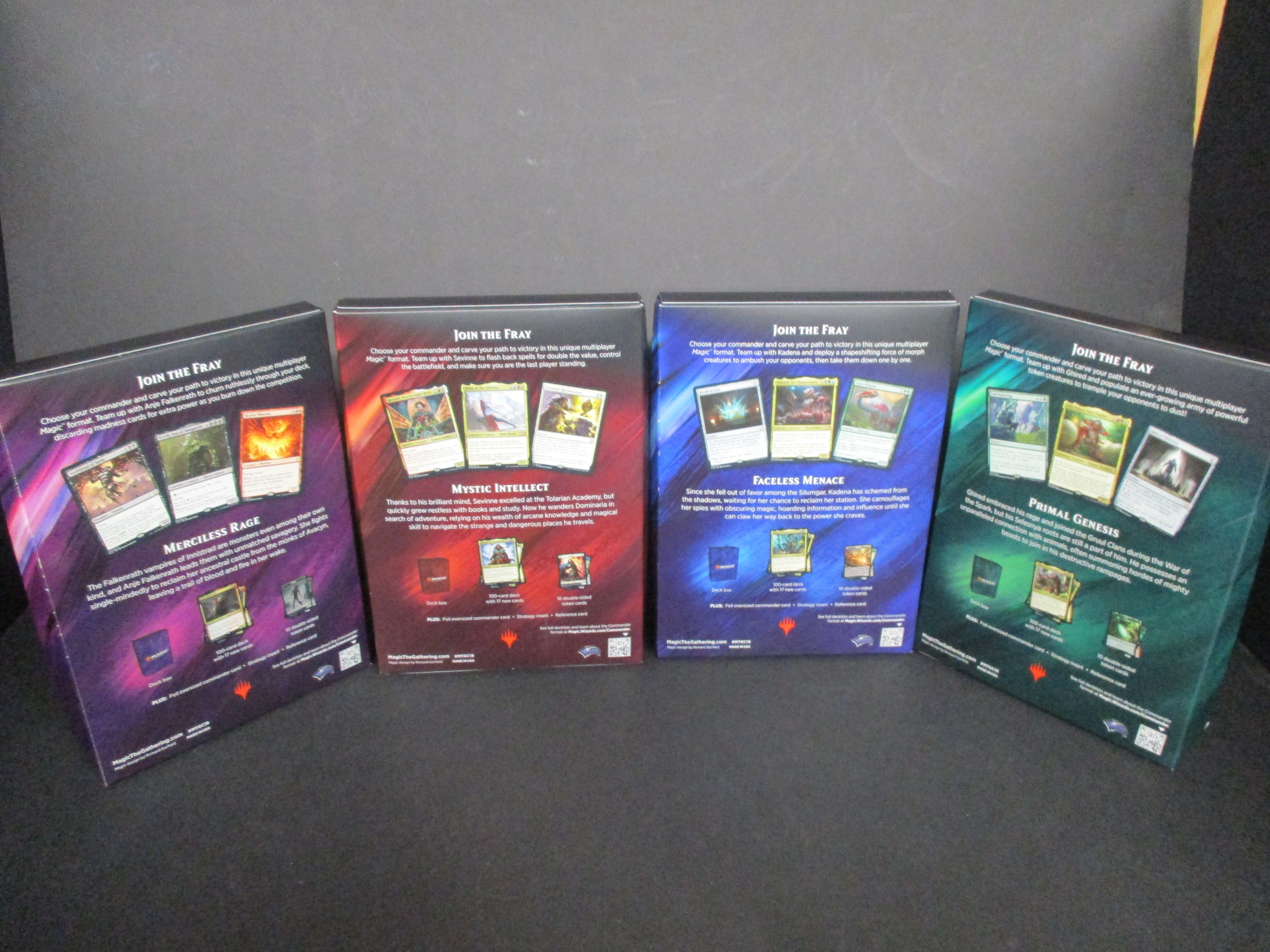 2019 Commander Set (4 Decks) SEALED