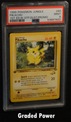 Pikachu Jungle 1st Ed. W Stamp PSA 9 (7622) 60/64