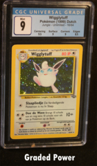 Wigglytuff CGC 9 Holo DUTCH (1351) 16/64