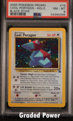 Cool Porygon Black Star Promo PSA 8 HOLO #15