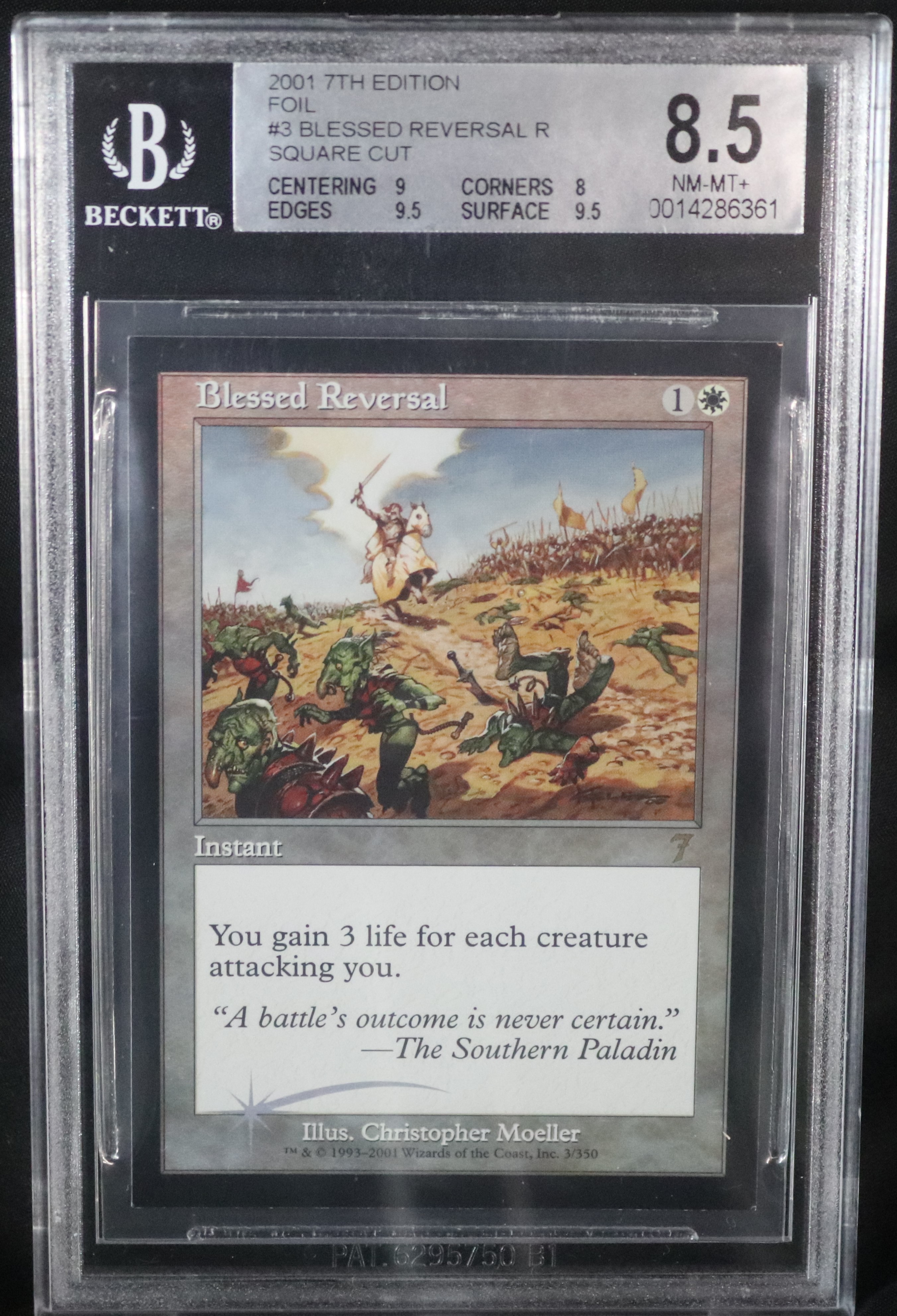 Blessed Reversal BGS 8.5 FOIL Square Cut