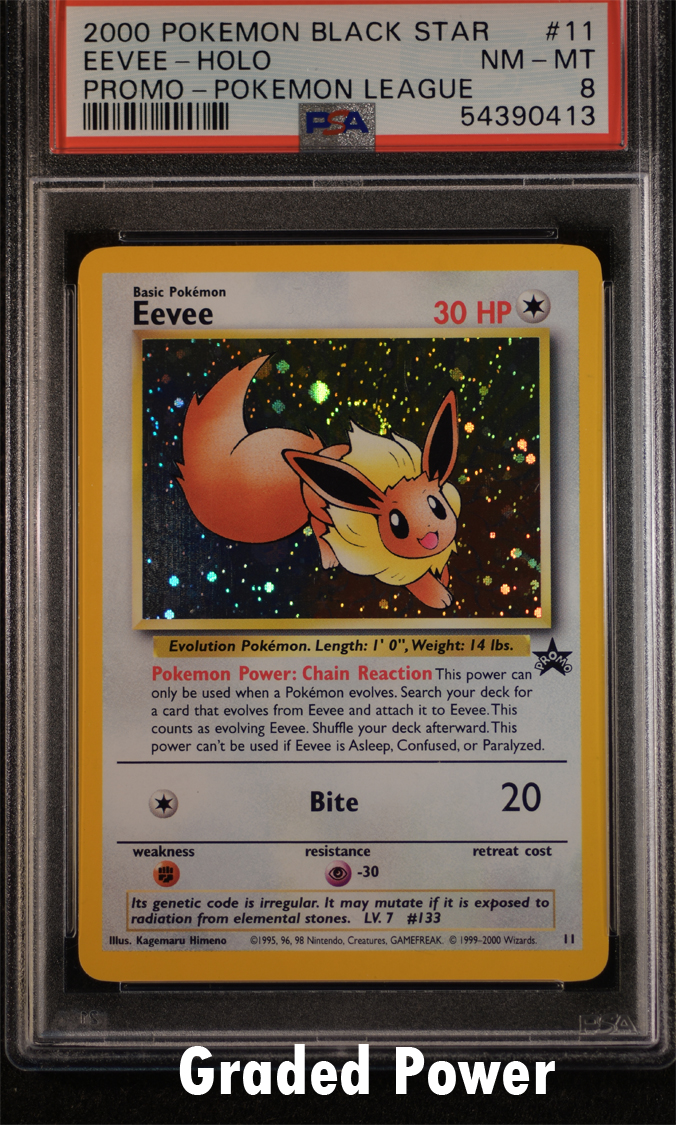 Pokemon selling Card League Eevee #11 Holo Foil Black Star Promo CGC 8.5 NM/MINT+