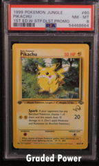 Pikachu Jungle 1st Ed. W Stamp PSA 8 (8664) 60/64