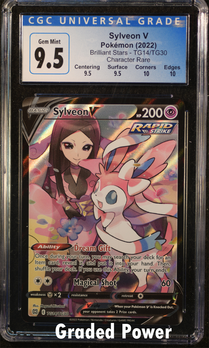 Pokemon Card Sylveon V full art CGC 9.5 offers