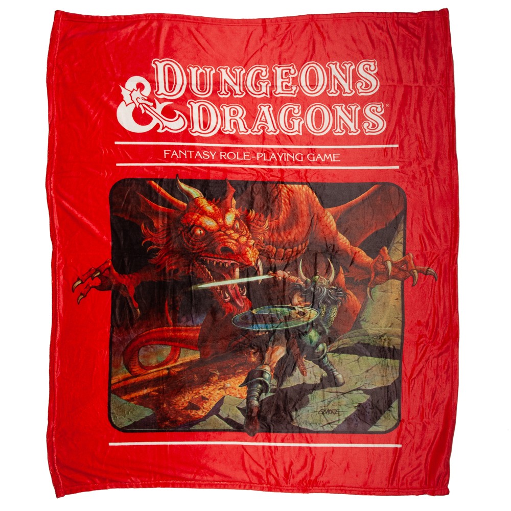 Dungeons and Dragons Fleece Throw Blanket NEW