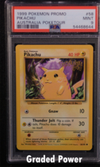 Pikachu 1999 Australia Poketour Promo PSA 9 (8644) 58/102